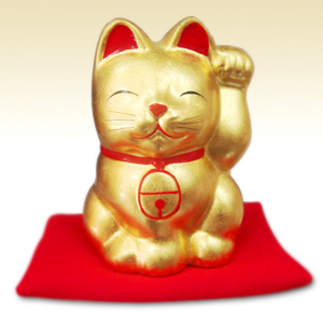 招財金猫（まねきんねこ）｜開運縁起物-金箔商品｜オンラインショップ